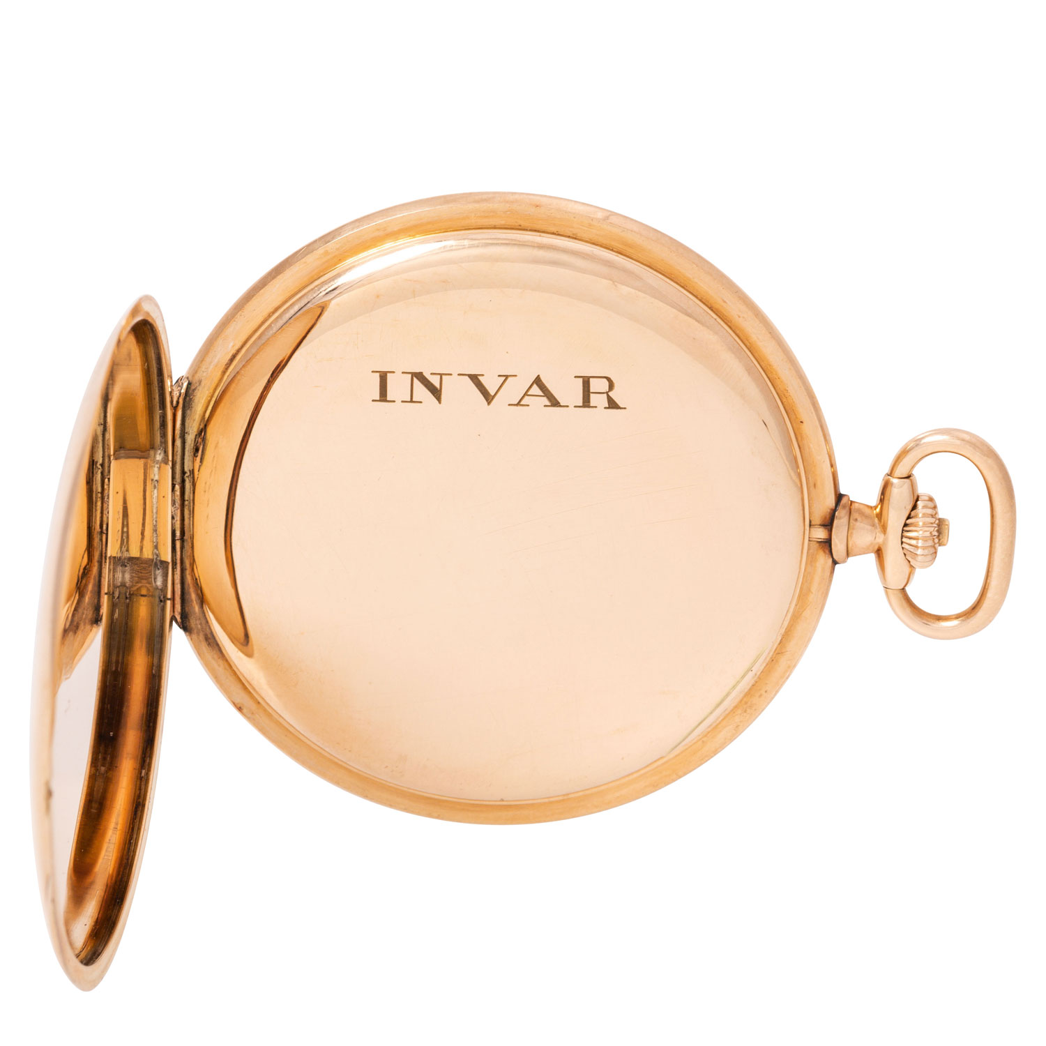 INVAR Ultraflache Savonette Taschenuhr. - Image 7 of 11