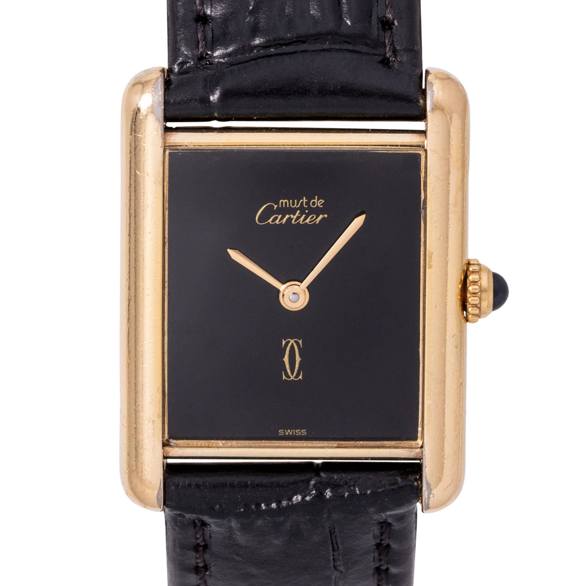 CARTIER Tank "Large Black" Ref. 810006 Armbanduhr. 