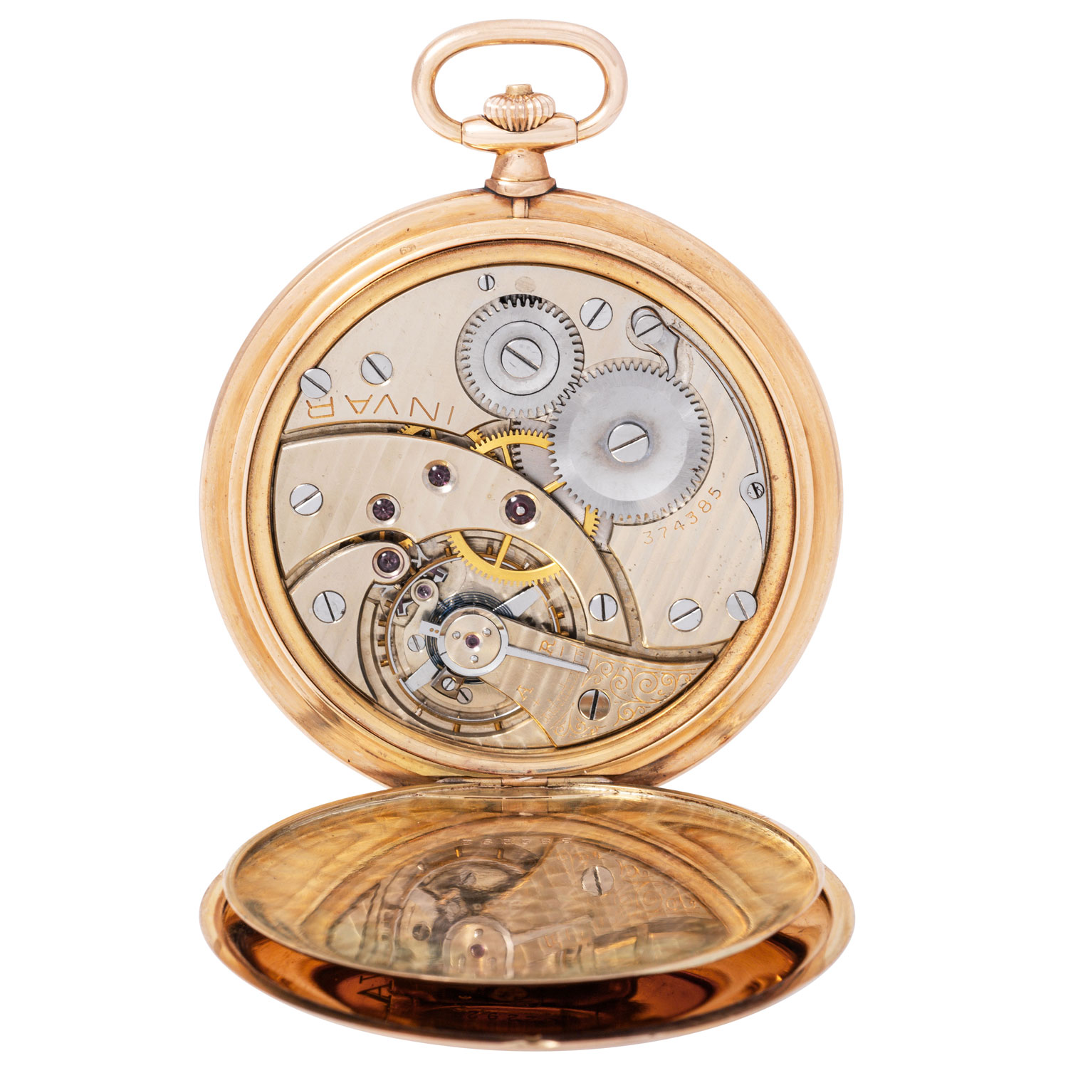 INVAR Ultraflache Savonette Taschenuhr. - Image 4 of 11