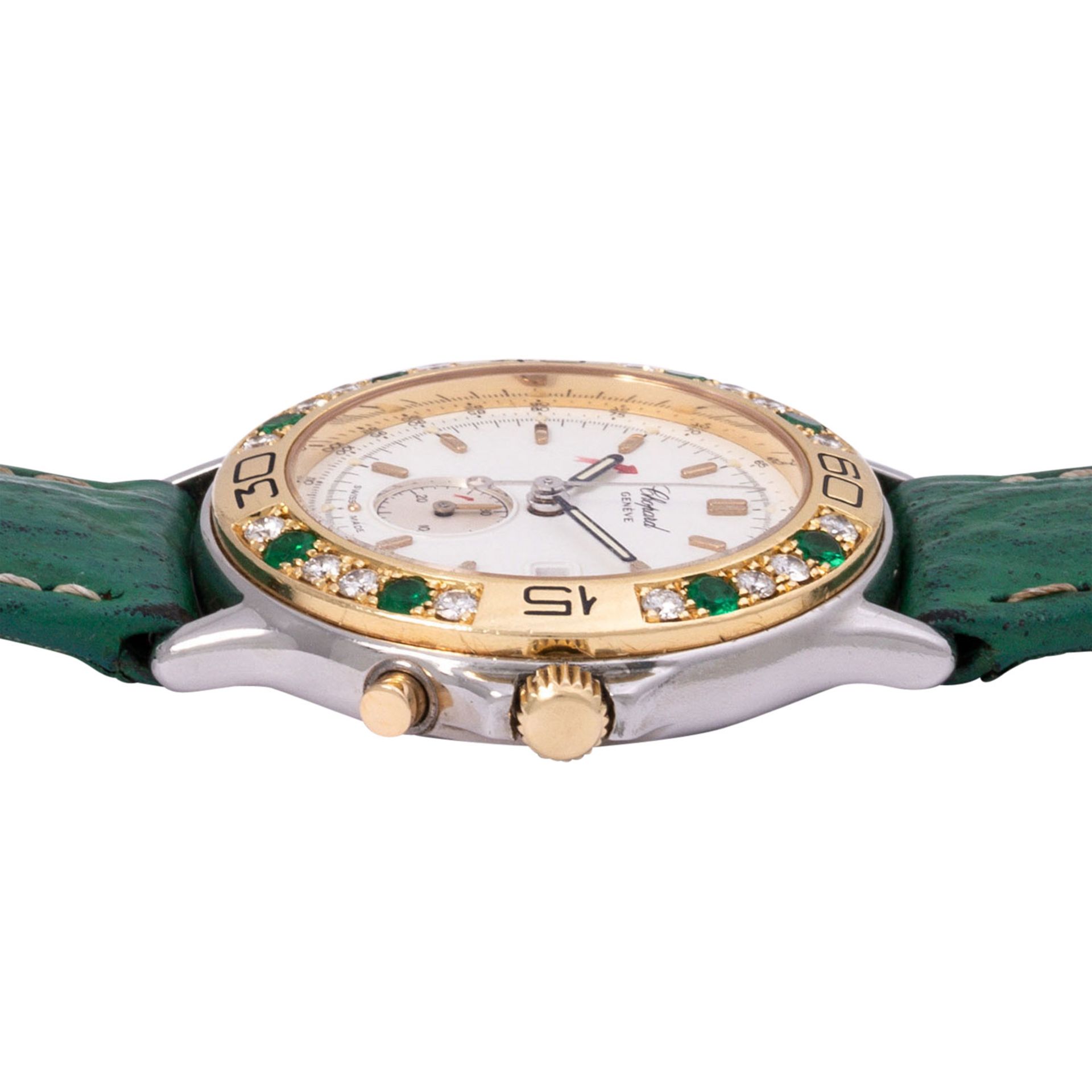 CHOPARD Mille Miglia "Smaragd" Damen Chronograph, Ref. 13/8175-22. - Image 3 of 8