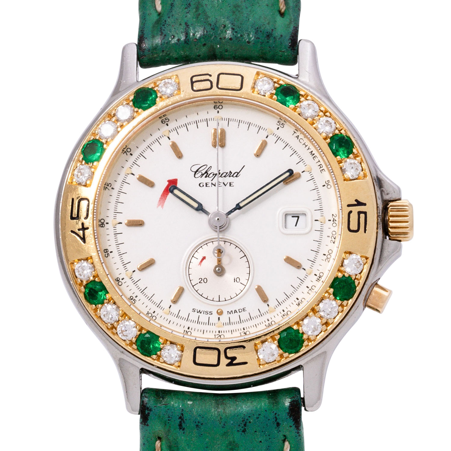 CHOPARD Mille Miglia "Smaragd" Damen Chronograph, Ref. 13/8175-22.