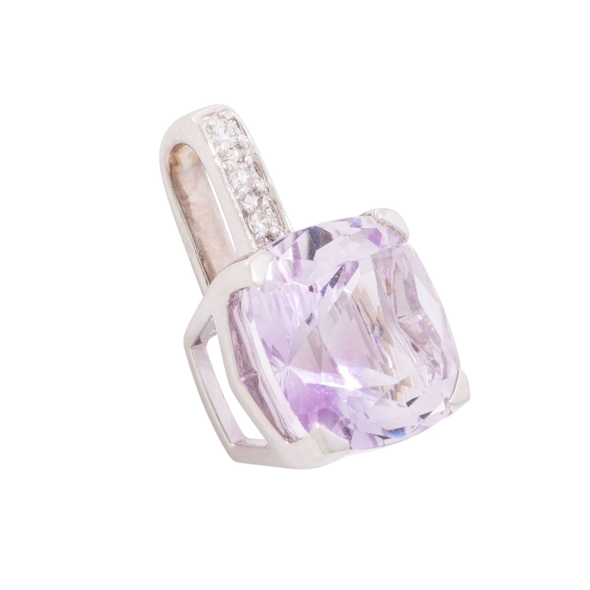 MAUBOUSSIN Anhänger mit Amethyst und kleinen Brillanten, - Bild 3 aus 4