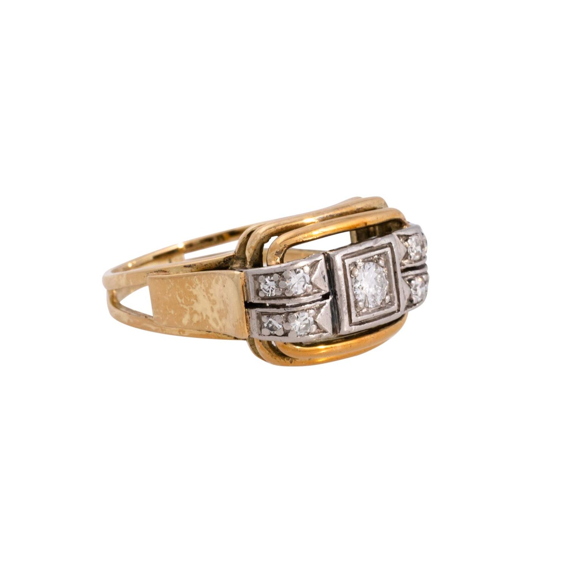 Ring mit Brillant ca 0,1 ct,