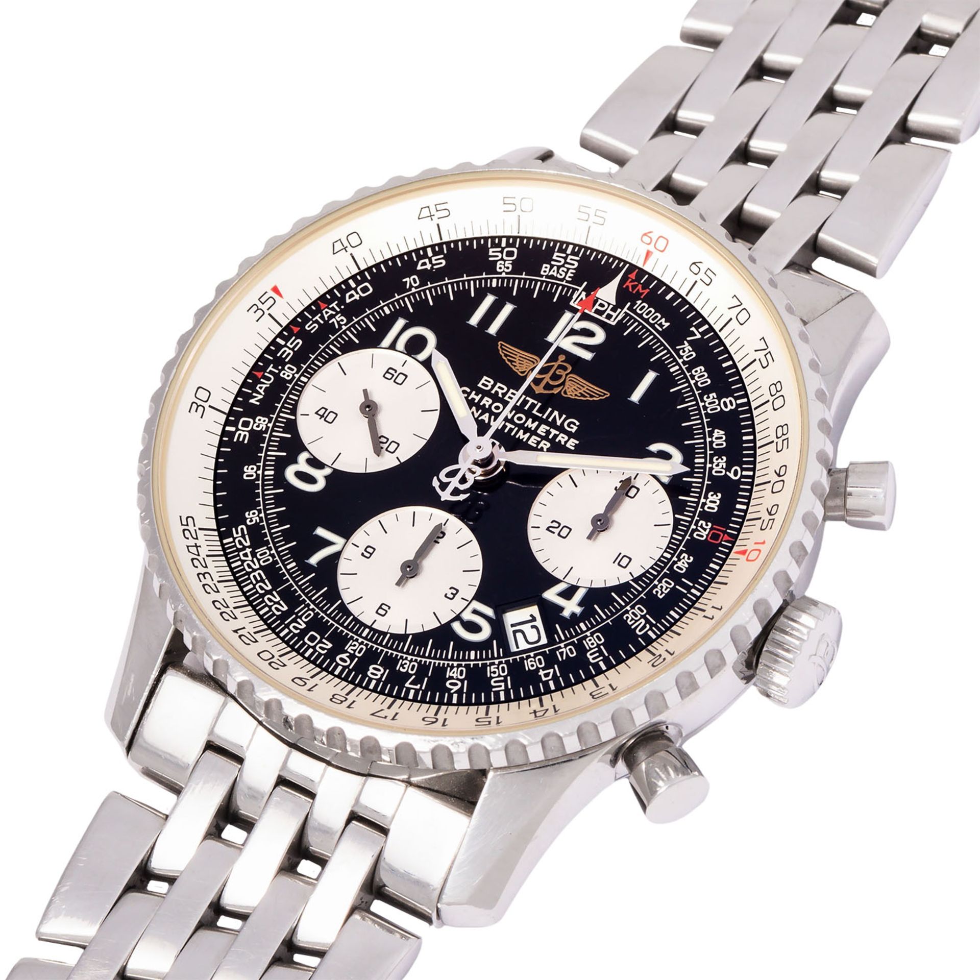 BREITLING Navitimer Ref A23322-161 Herren Chronograph. Box und Papiere. - Image 5 of 8