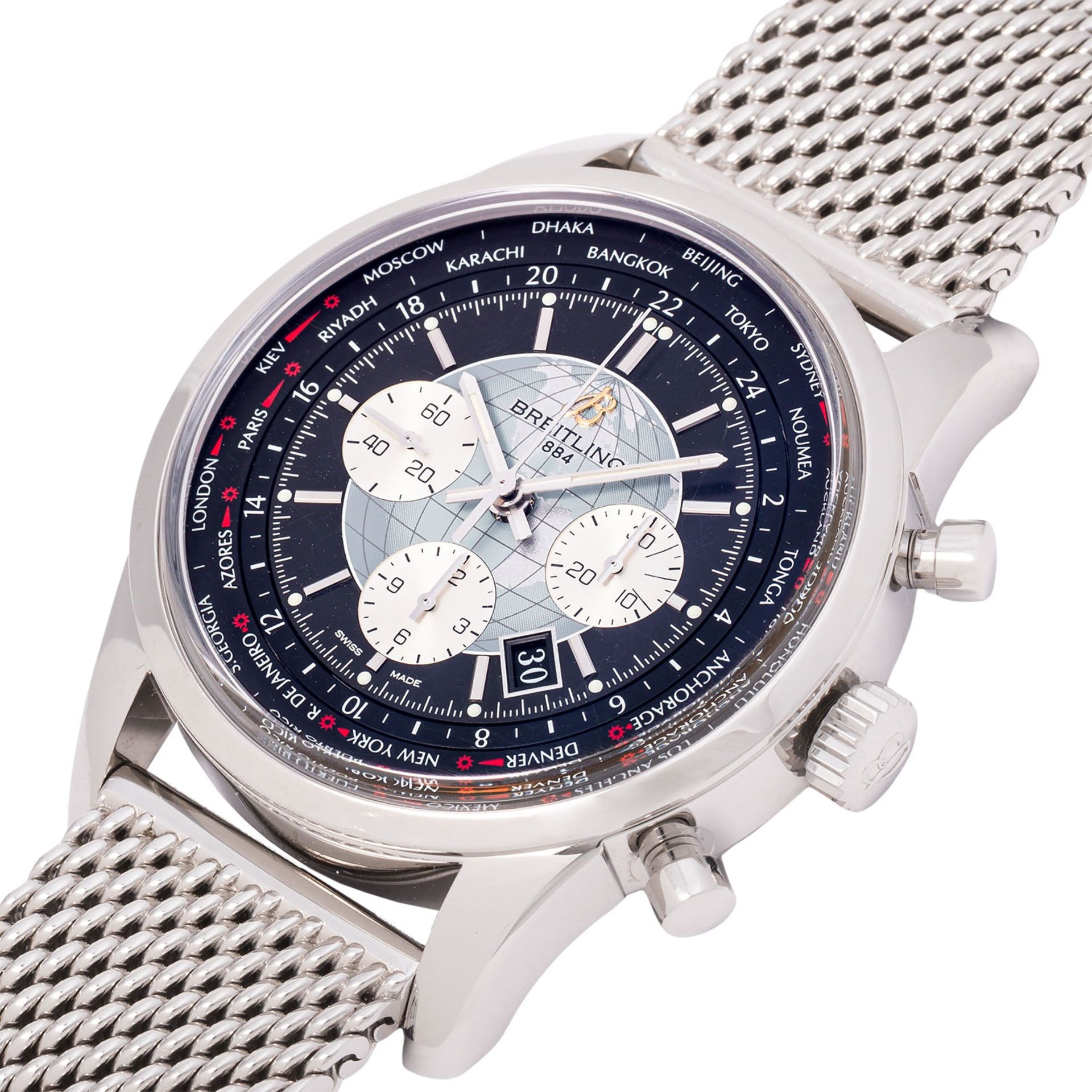 BREITLING Transocean Unitime Chronograph Ref. AB0510 von 2013.  - Bild 5 aus 8