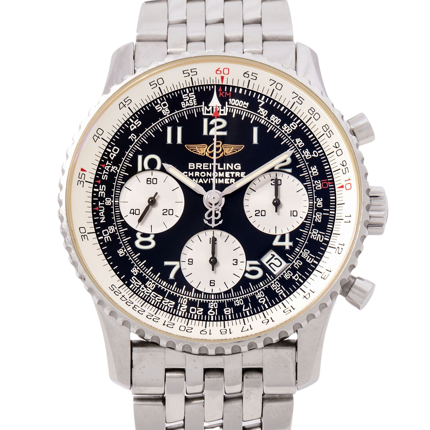 BREITLING Navitimer Ref A23322-161 Herren Chronograph. Box und Papiere.