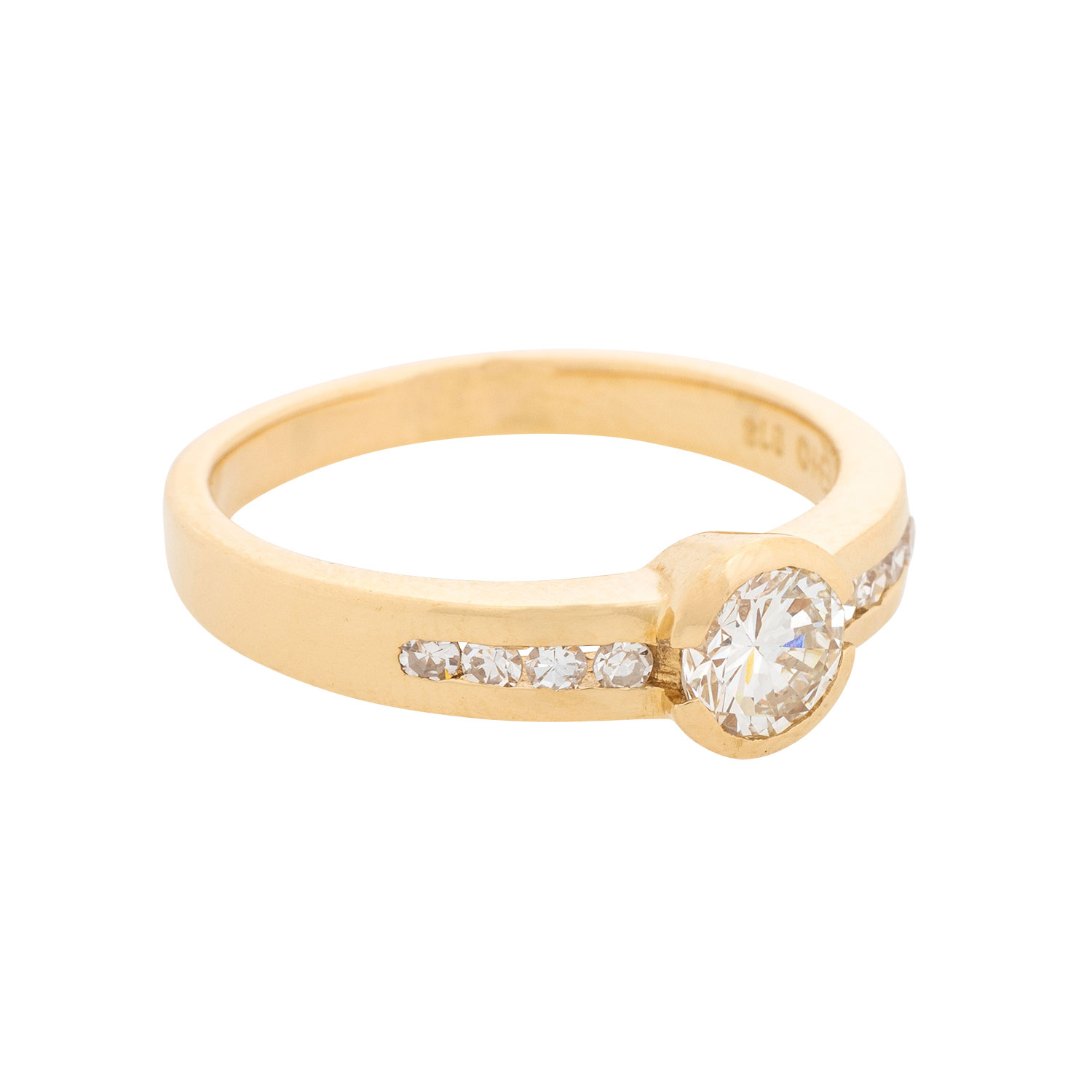 Ring mit Brillanten von zus. 0,78 ct