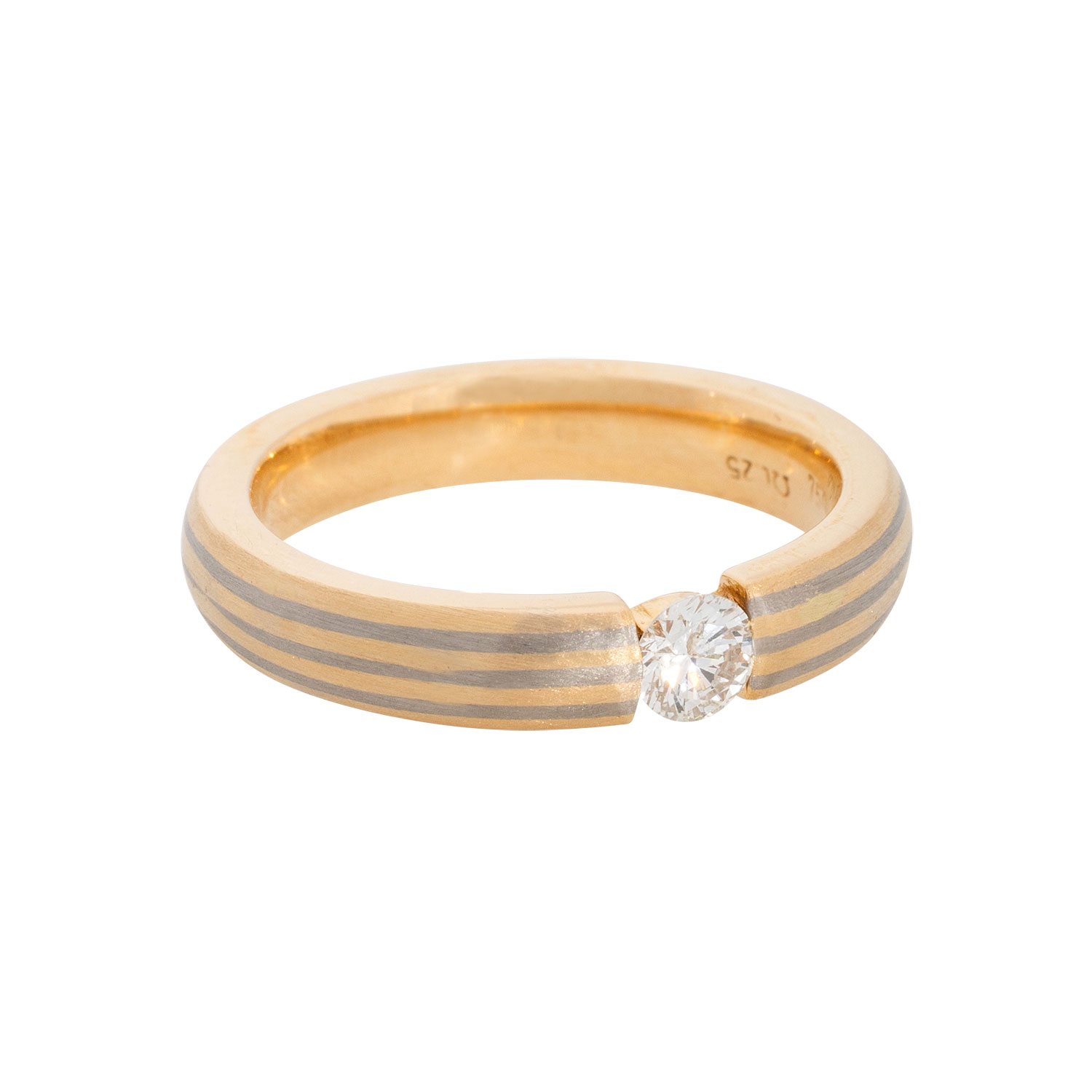 Ring mit Brillant von ca. 0,25 ct,