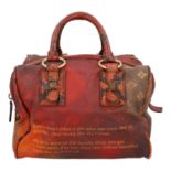 LOUIS VUITTON Henkeltasche "RICHARD PRINCE MANCRAZY JOKES", Koll.: 2008.