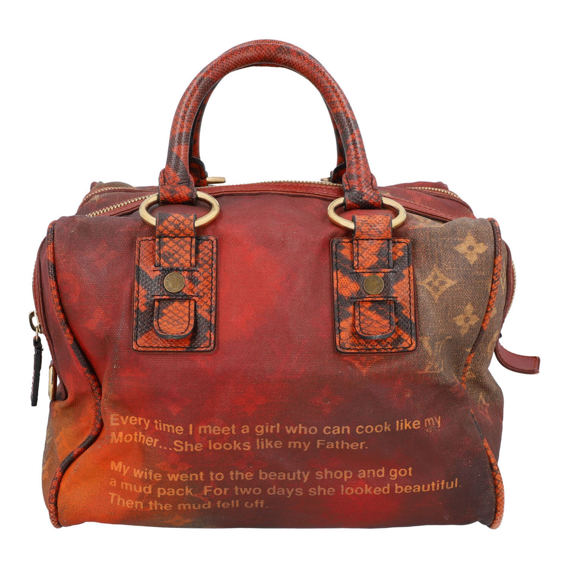 LOUIS VUITTON Henkeltasche "RICHARD PRINCE MANCRAZY JOKES", Koll.: 2008.