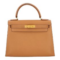 HERMÈS VINTAGE Henkeltasche "KELLY BAG 28 SELLIER", Koll.: 1993.