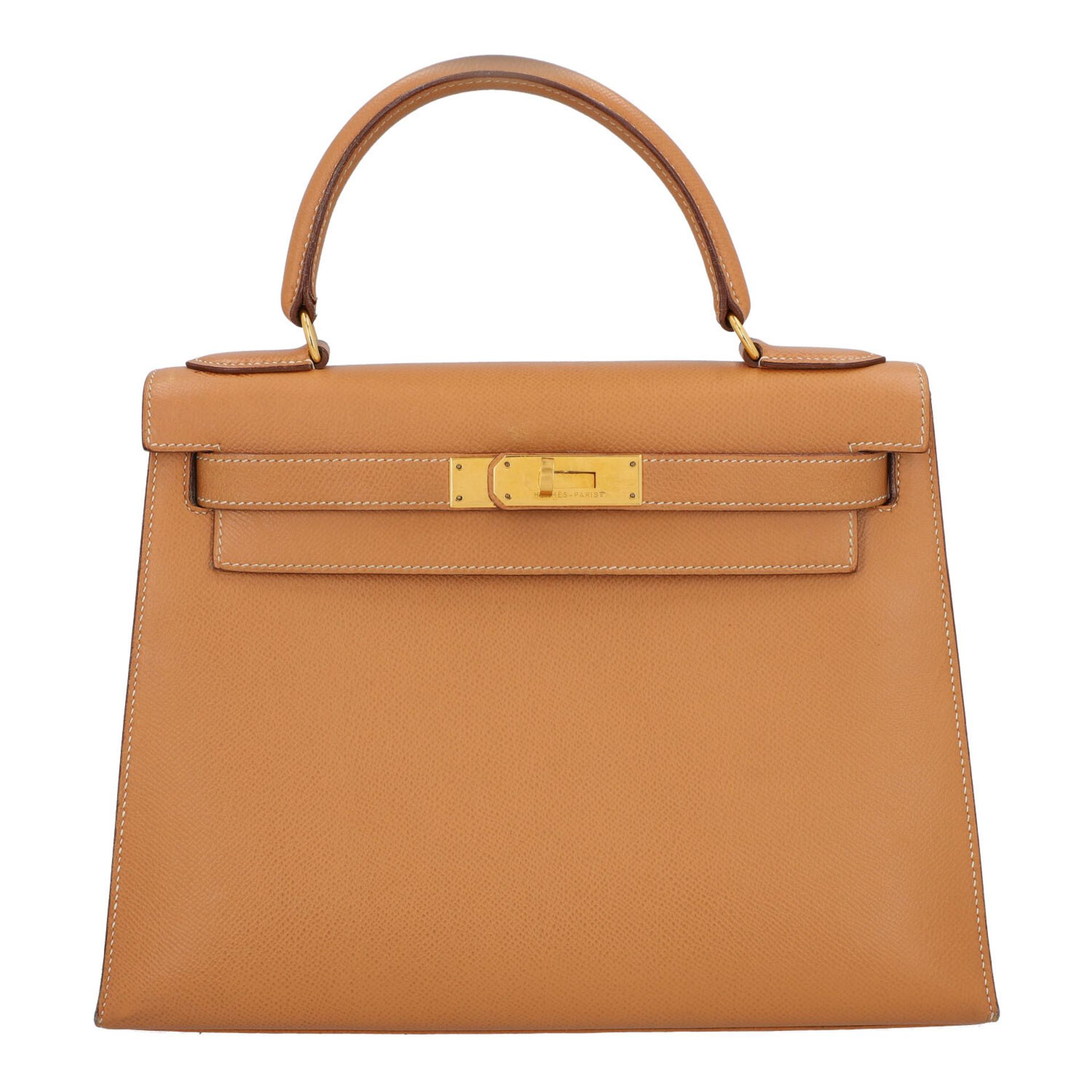 HERMÈS VINTAGE Henkeltasche "KELLY BAG 28 SELLIER", Koll.: 1993.