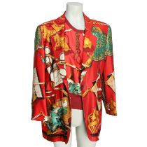 HERMÈS VINTAGE Blazer, Gr. 38 (fr. 40) "MÉMOIRE D´HERMÈS",