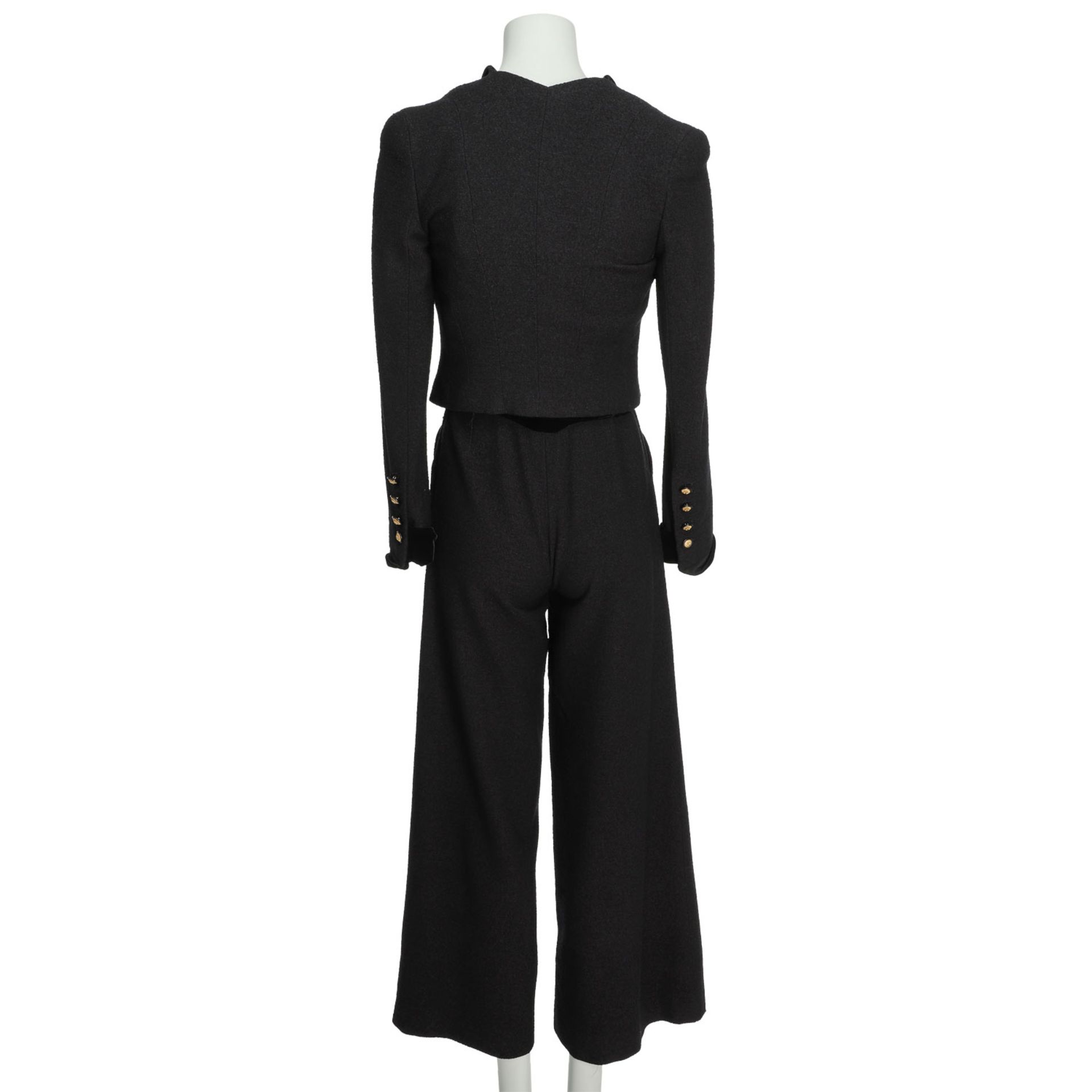 CHANEL HAUTE COUTURE Jumpsuit mit Jacke, Gr. ca. 34, Koll.: 70er Jahre. - Bild 4 aus 7