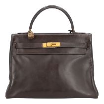 HERMÈS VINTAGE Handtasche "KELLY BAG 32".