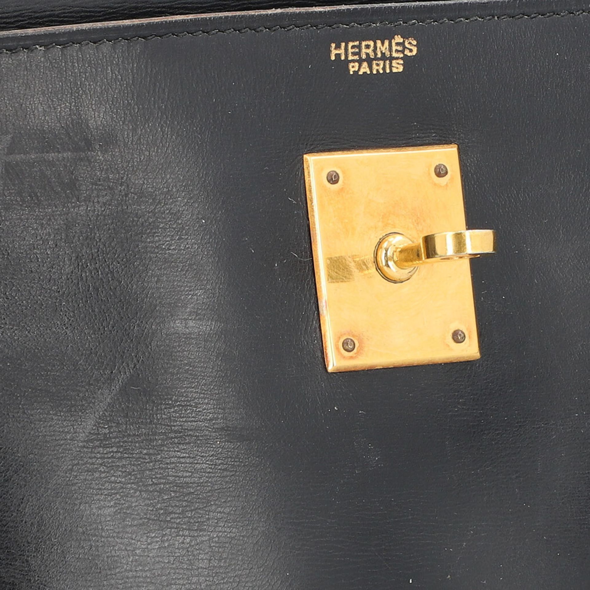 HERMÈS VINTAGE Handtasche "KELLY BAG 32". - Bild 10 aus 10