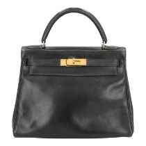 HERMÈS VINTAGE Henkeltasche "KELLY BAG 28 RETOURNE", Koll.: 1991.