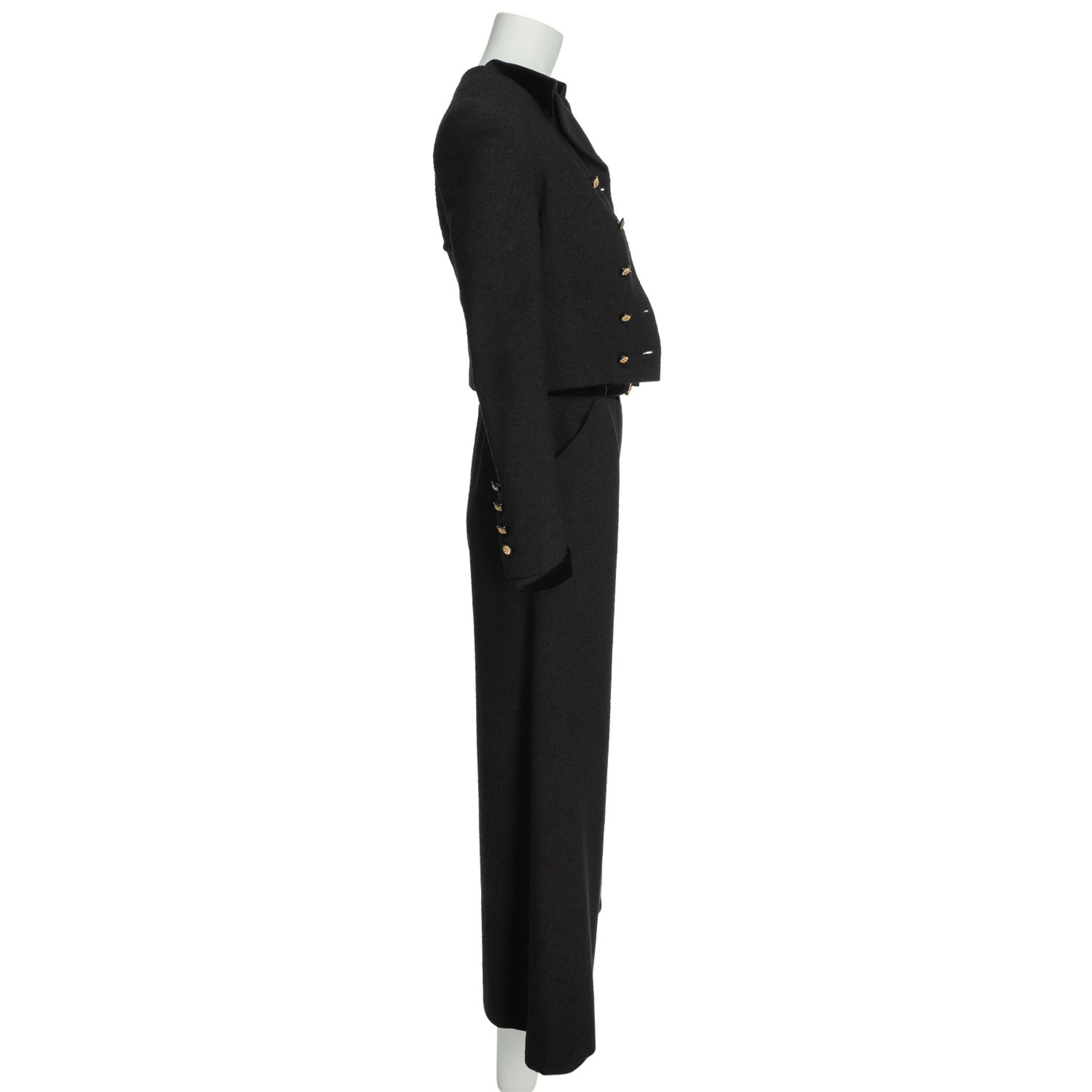 CHANEL HAUTE COUTURE Jumpsuit mit Jacke, Gr. ca. 34, Koll.: 70er Jahre. - Image 3 of 7