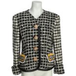 GIANNI VERSACE COUTURE VINTAGE Jacke, Gr. ca. 36, Koll.: 1991.