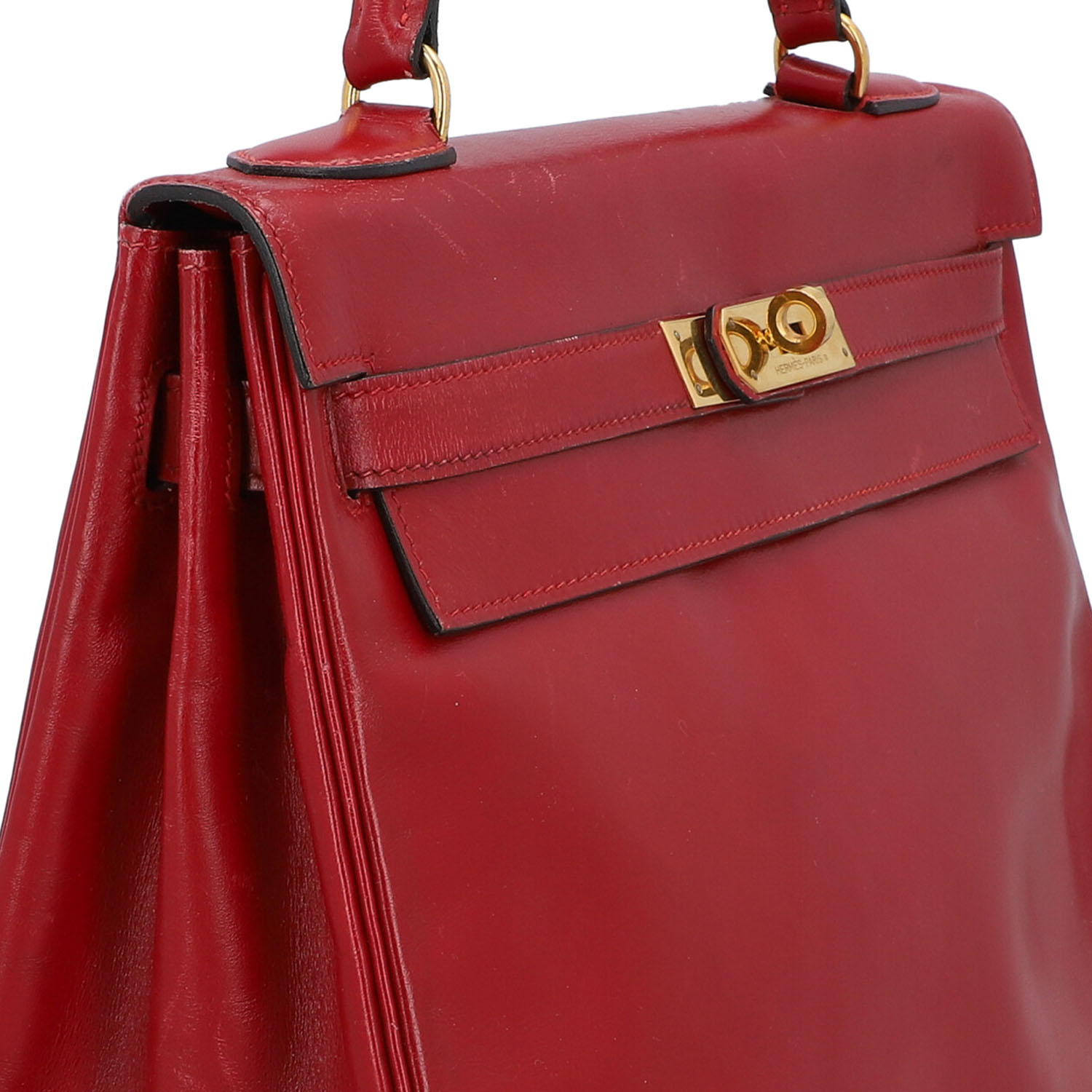 HERMÈS VINTAGE Henkeltasche "KELLY BAG 32 RETOURNE", Koll.: 1987. - Image 8 of 10