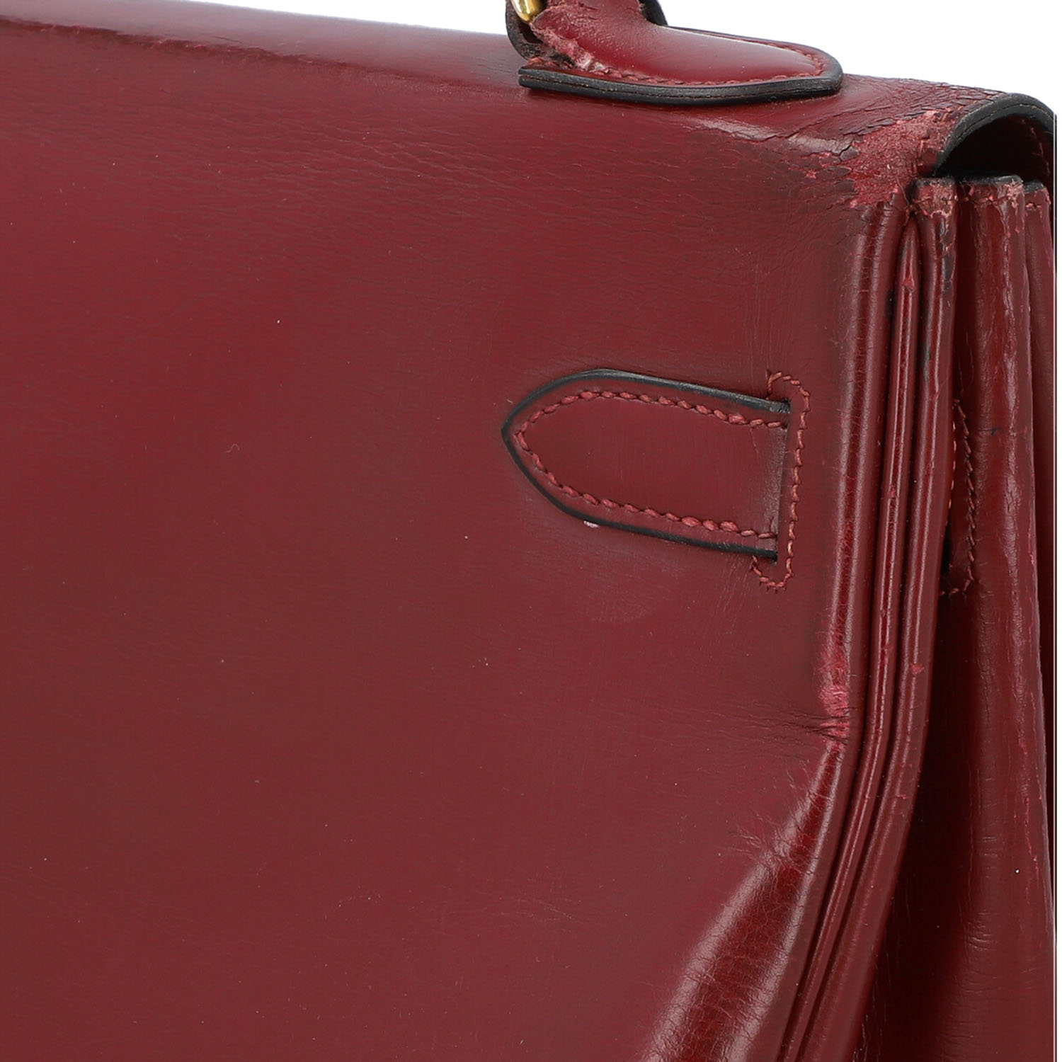 HERMÈS VINTAGE Henkeltasche "KELLY BAG 32 RETOURNE", Koll.: 1959. - Image 7 of 10