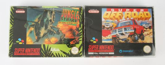 Super Nintendo (SNES) action bundle Includes: Super Off-Road and Jungle Strike