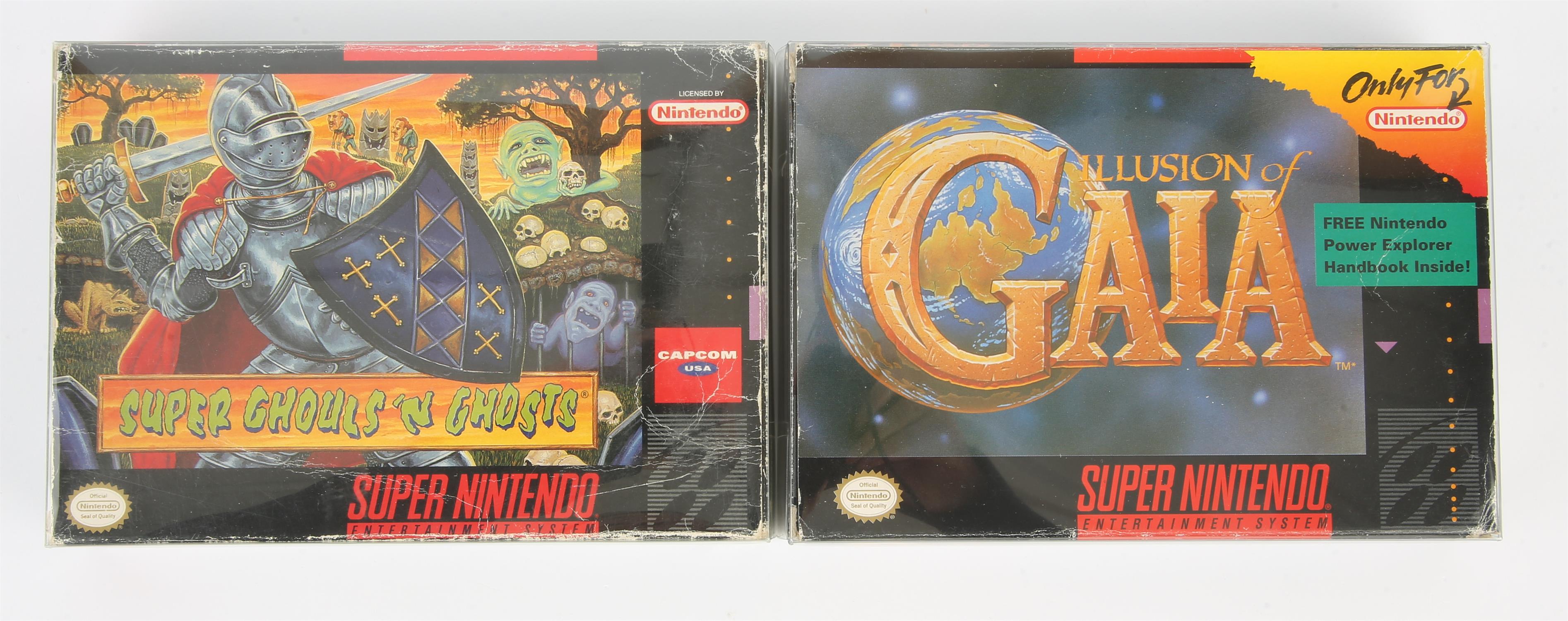 Super Nintendo (SNES) fantasy bundle Includes: Illusion of Gaia and Super Ghouls 'N Ghosts