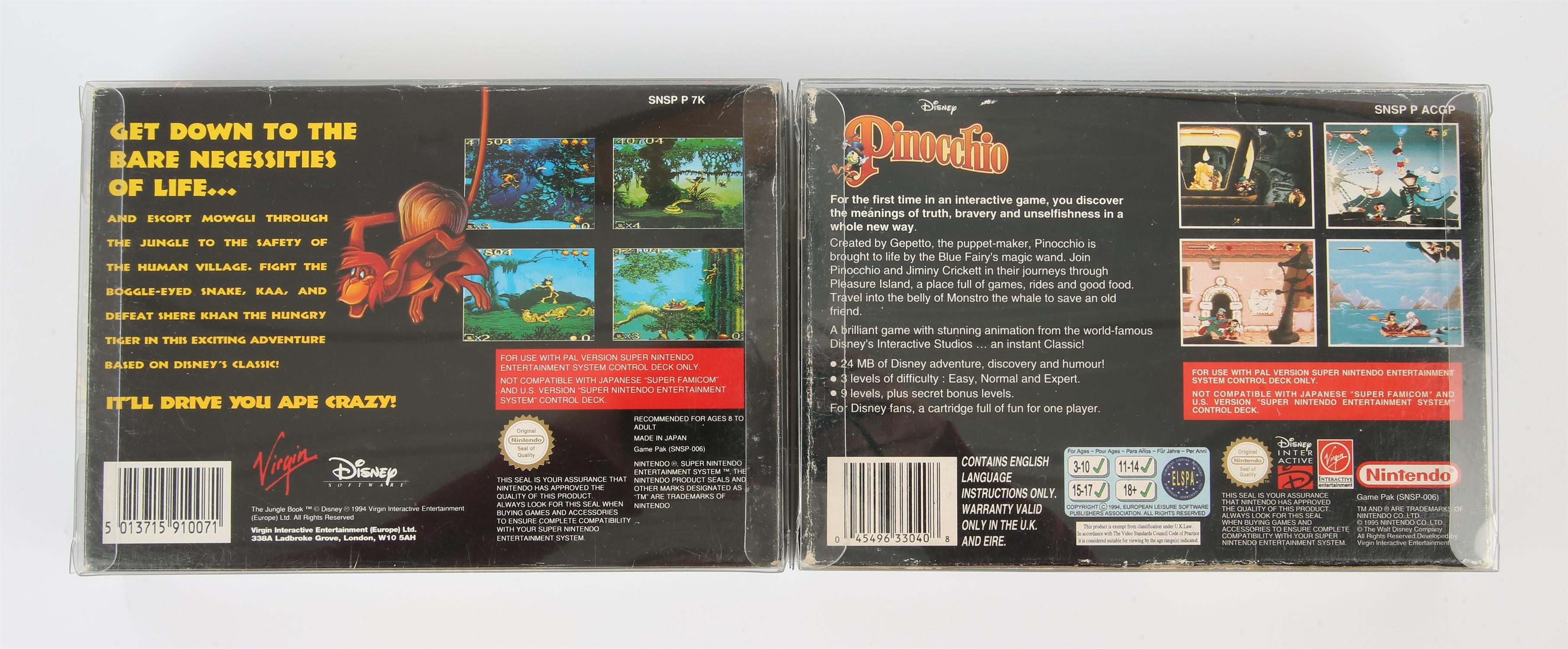 Super Nintendo (SNES) Disney bundle Includes: The Jungle Book and Pinocchio - Image 2 of 2