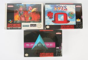 Super Nintendo (SNES) warfare bundle Includes: Worms, Spectre and Toys