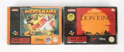 Super Nintendo (SNES) Disney bundle Includes: Mickey Mania and The Lion King