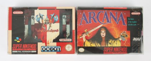 Super Nintendo (SNES) fantasy bundle Includes: Arcana and Weaponlord