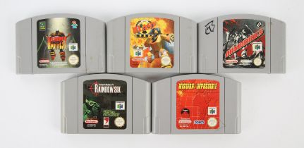 Nintendo 64 (N64) action bundle [loose carts] Includes: Rainbow Six, Mission: Impossible,