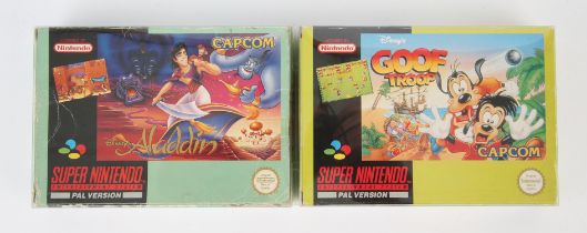 Super Nintendo (SNES) Disney bundle Includes: Goof Troop and Aladdin