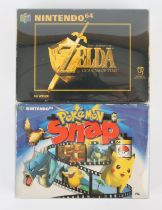 Nintendo 64 (N64) classics bundle Includes: The Legend of Zelda: Ocarina of Time and Pokémon Snap