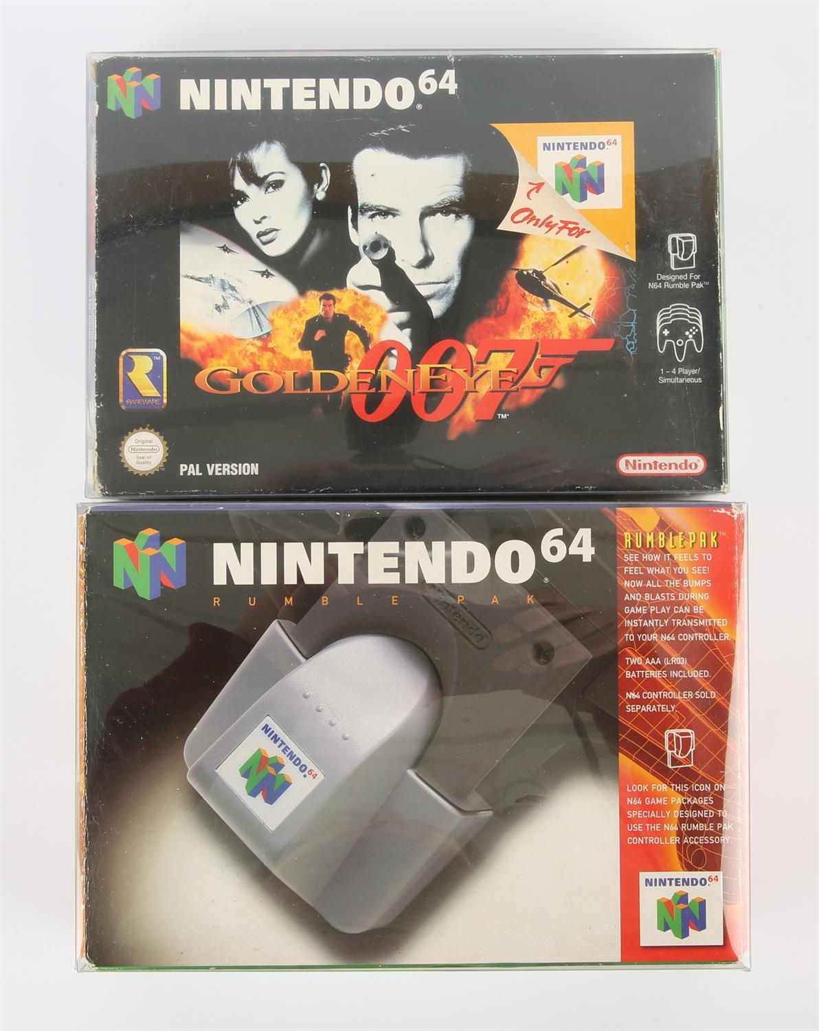 Nintendo 64 (N64) Goldeneye + Rumble Pak accessory