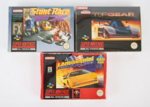 Super Nintendo (SNES) multiplayer racing bundle Includes: Lamborghini American Challenge,