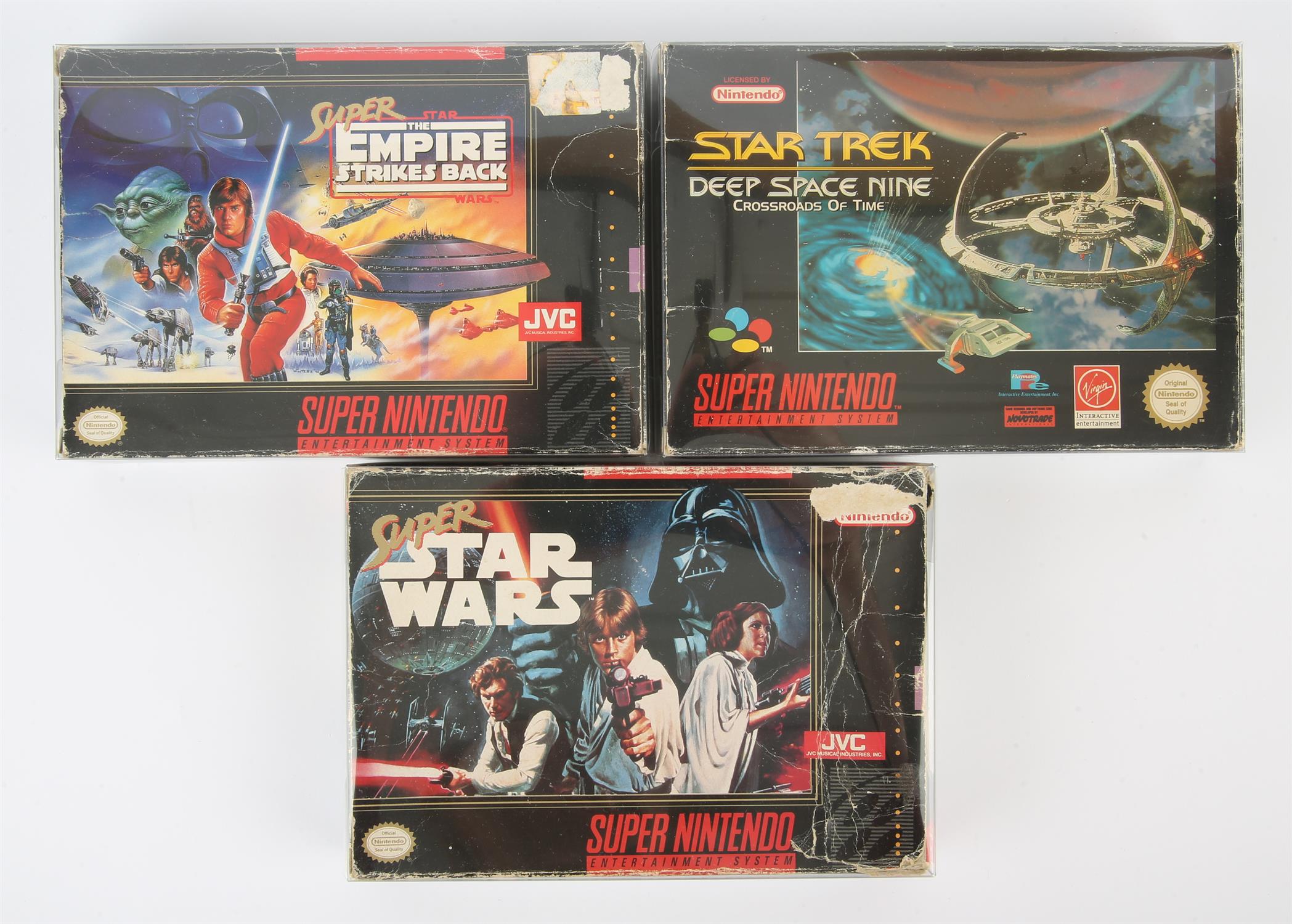 Super Nintendo (SNES) sci-fi adventure bundle Includes: Super Star Wars, Super Star Wars: The