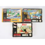 Super Nintendo (SNES) cartoon bundle Includes: Bug's Bunny: Rabbit Rampage, The Smurfs Travel the