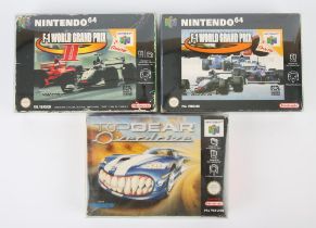 Nintendo 64 (N64) sports/racing bundle Includes: Top Gear Overdrive, F-1 World Grand Prix and F-1