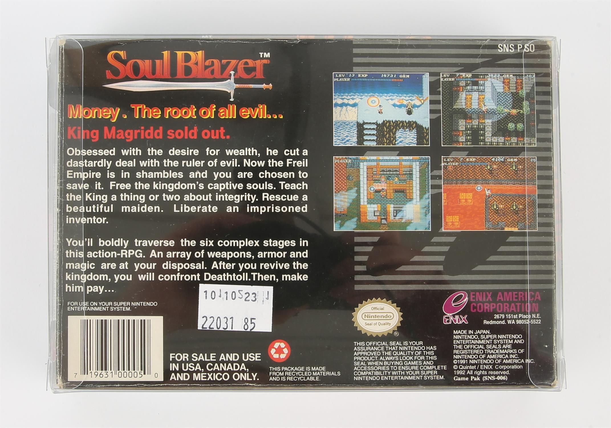 Super Nintendo (SNES) Soul Blazer (NTSC) - Image 2 of 2