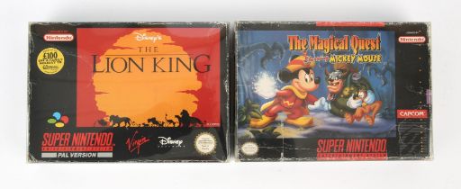 Super Nintendo (SNES) Disney bundle Includes: The Magical Quest starring Mickey Mouse and The Lion