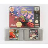 Nintendo 64 (N64) sci-fi racing bundle Includes: Extreme-G, Extreme-G 2 and F-Zero X