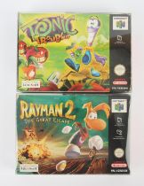 Nintendo 64 (N64) Ubisoft bundle Includes: Rayman 2: The Great Escape and Tonic Trouble