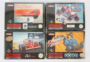 Super Nintendo (SNES) racing bundle Includes: The Duel: Test Drive II, Exhaust Heat,