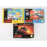 Super Nintendo (SNES) racing bundle Includes: Rock 'n' Roll Racing, Top Gear 2 and Street Racer