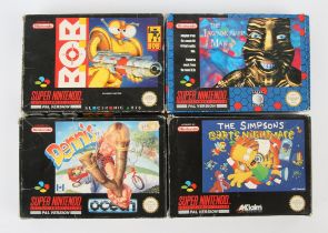 Super Nintendo (SNES) platforming bundle Includes: B.O.B, The Simpsons: Bart's Nightmare,