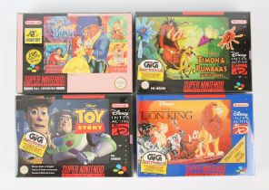 Super Nintendo (SNES) Disney bundle Includes: Beauty & the Beast, Toy Story, The Lion King and