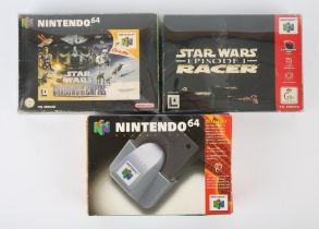 Nintendo 64 (N64) Star Wars bundle + Rumble Pak accessory Includes: Star Wars Episode 1 Racer and