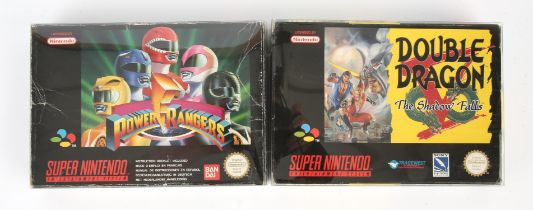 Super Nintendo (SNES) 90's brawler bundle Includes: Power Rangers and Double Dragon V: The Shadow