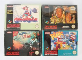 Super Nintendo (SNES) platforming adventure bundle Includes: Cutthroat Island, Earthworm Jim,